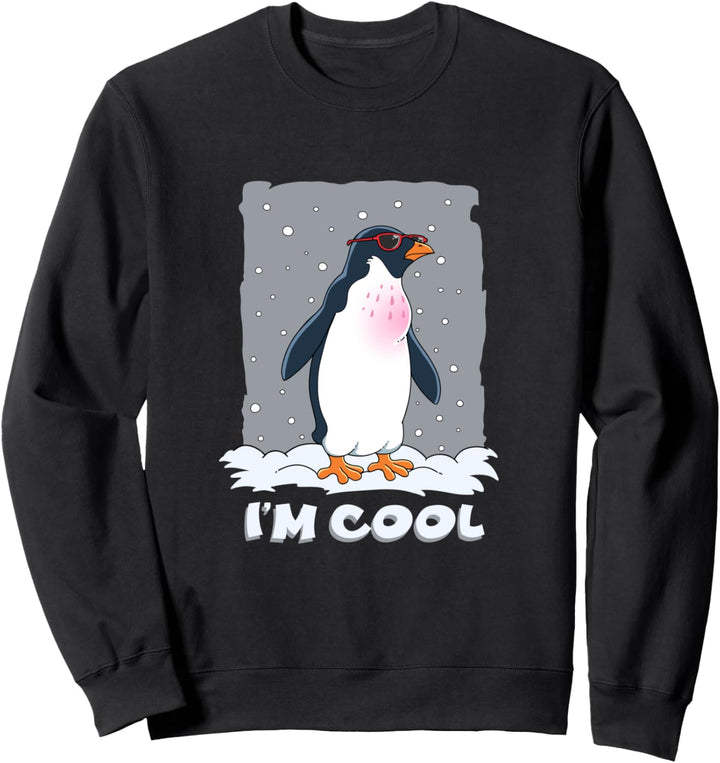 Lustiger Pinguin I'm Cool Pinguine Geschenk Sweatshirt