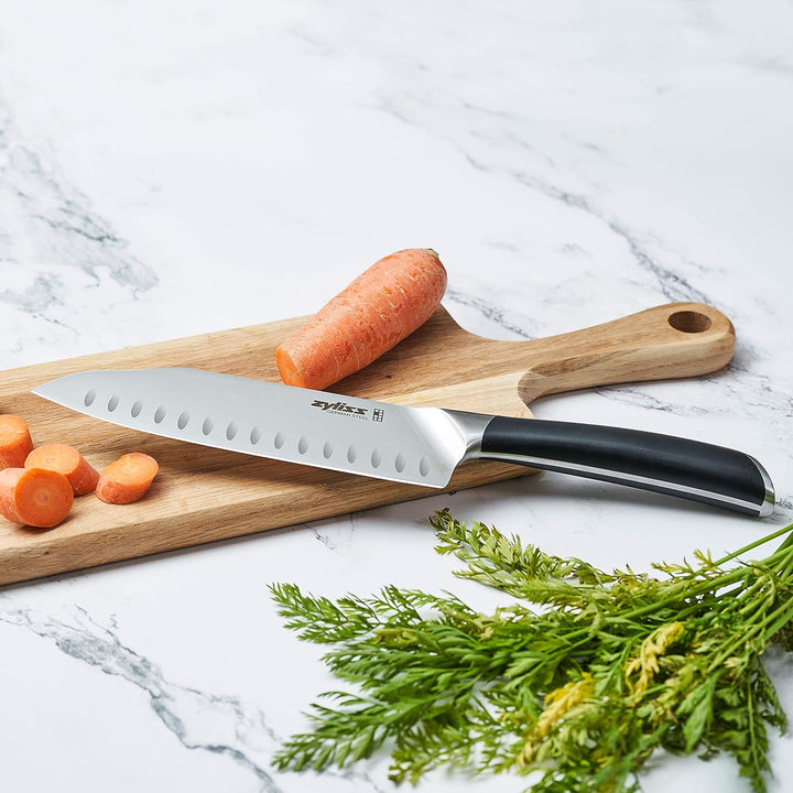 Zyliss E920271 Comfort Pro Santoku messer, Deutscher Edelstahl, Black Handle, Küchenmesser, Spülmasc
