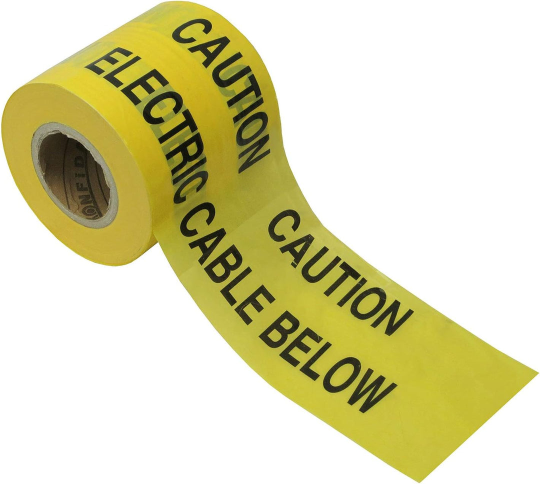 Faithfull FAITAPEUELE TAPEUELE Warning Tape 365m-Electric, Multi, 1-Pack 1 Originalverpackung, 1 Ori