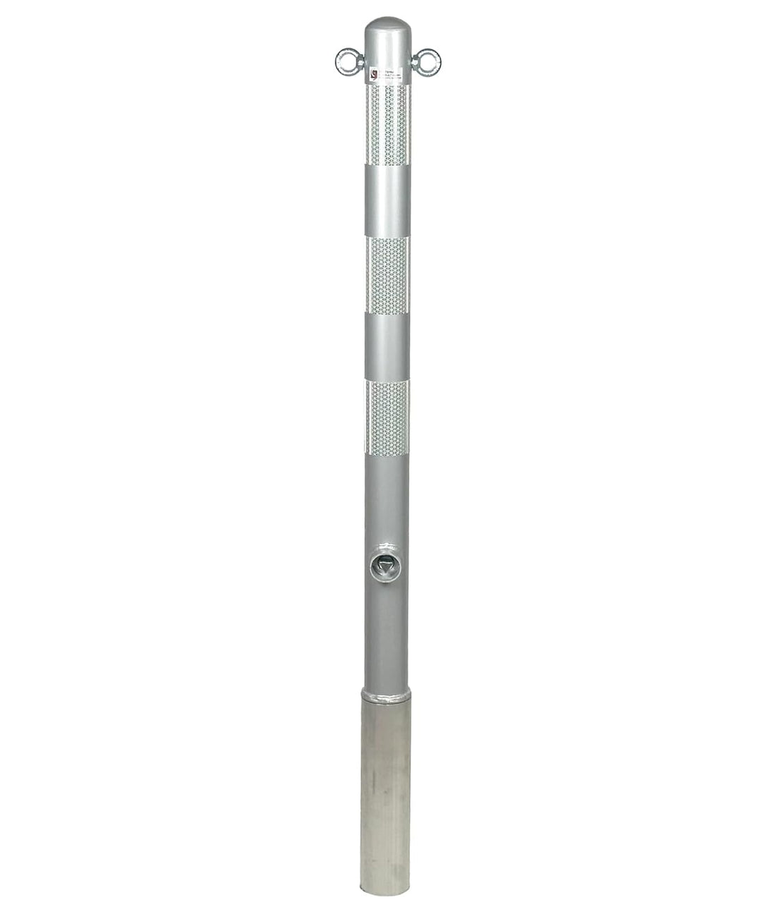 ES-Team UVAP80.04 Absperrpfosten Ø60mm x 1300 mm Stahl verzinkt, Herausnehmbar DIN 3223 Dreikant und