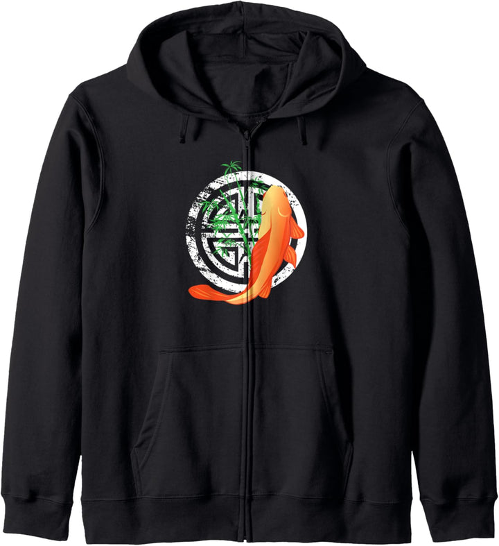 Orange Koi Fisch Grafikdesign Geschenk- Kapuzenjacke