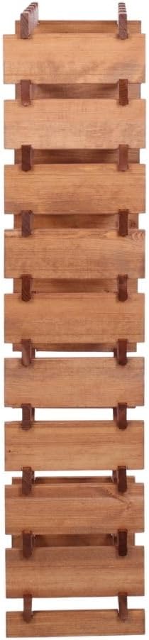 PROREGAL Weinregal VINOTECA Flex PRO | HxBxT 135x46x28cm | 40 Flaschen auf 10 Ebenen | Massives Kief