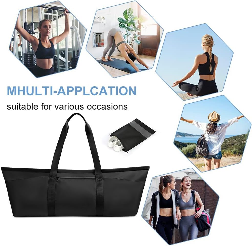 Sporttasche Damen, Gross Yogatasche, Yogamatte Tasche, Sporttasche Damen mit Nassfach & Schuhtasche,