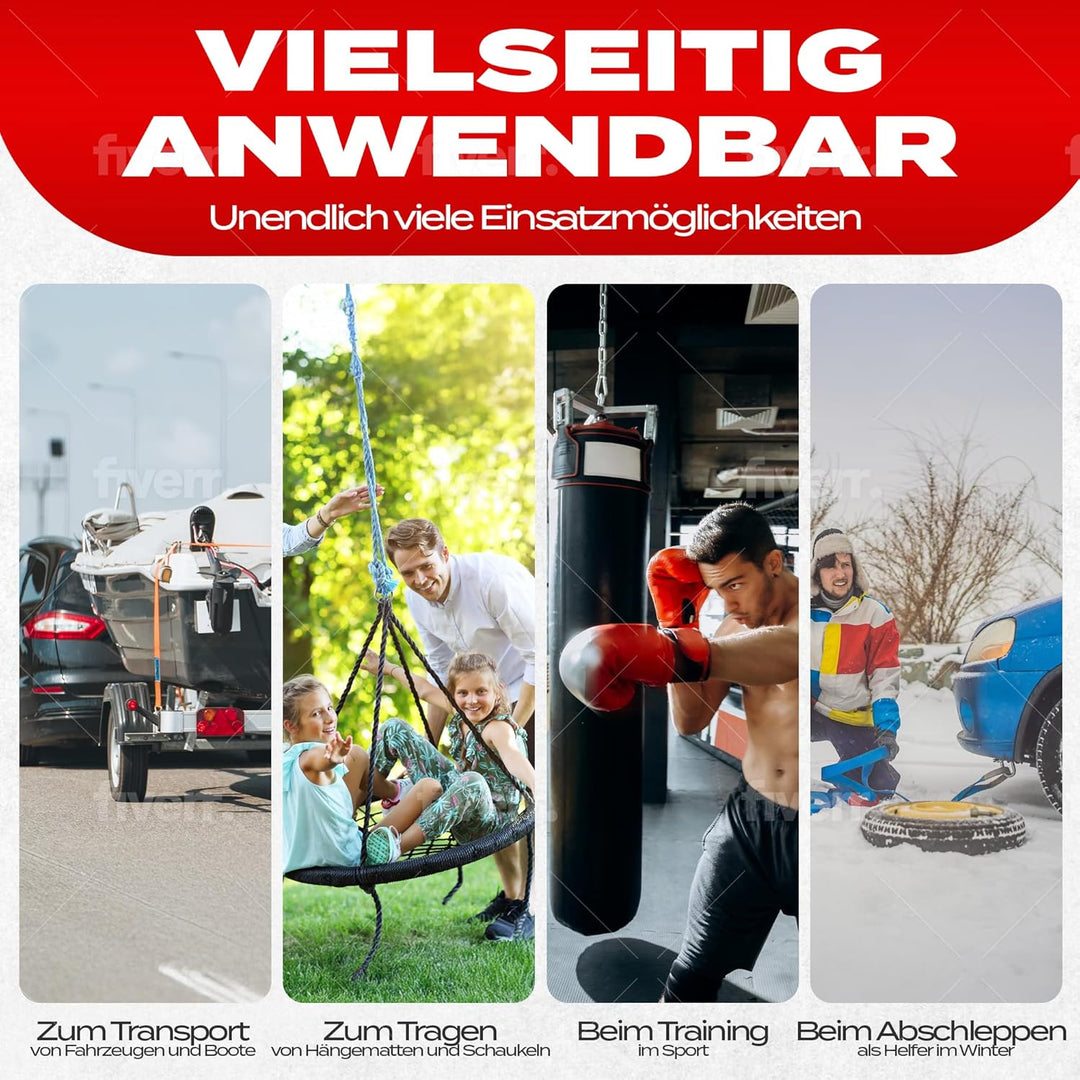 geschweifte Schäkel mit Augenbolzen | Traglast/WLL 0,33t-8,5t wählbar | Aus feuerverzinktem hochfest