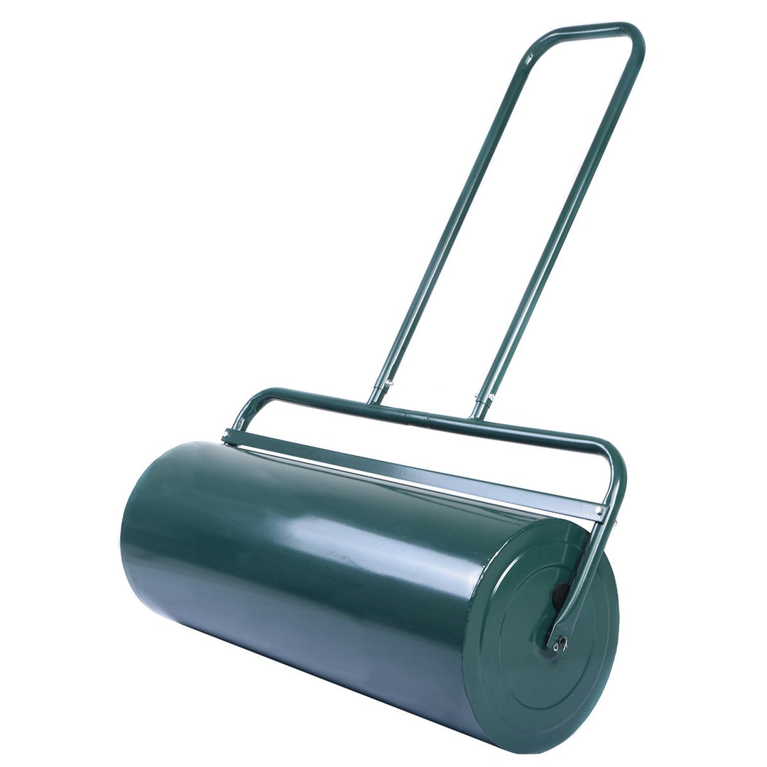 COSTWAY Rasenwalze Handwalze 48L, Gartenwalze mit Griff, Ø 32CM, befüllbar mit Wasser/Sand, Schwerla