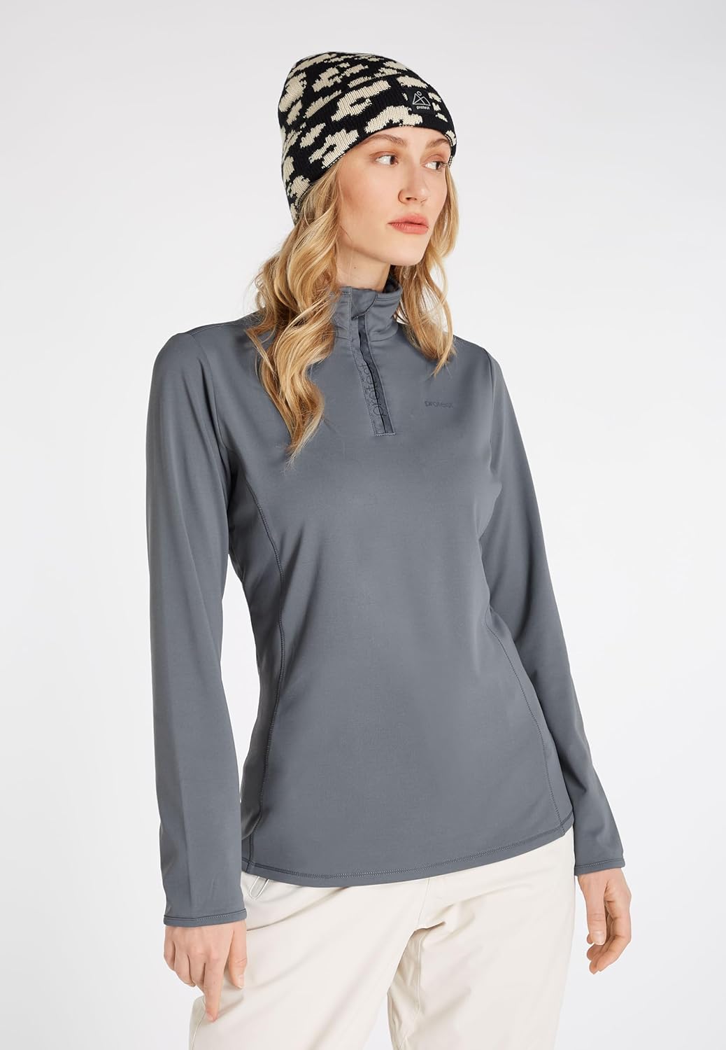 Protest Damen 1/4-reissverschluss FABRIZ XS Manatee, XS Manatee