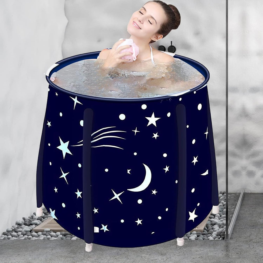 Sinbide Faltbare Badewanne, Tragbare Badewanne für Erwachsene & Kinder, Grosse Familie Badewanne für