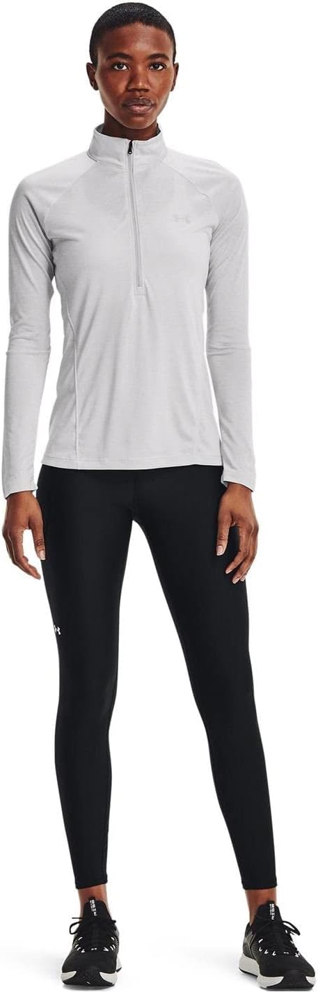 Under Armour Damen Fitness T-Shirt und Tank Tech 1/2 ZIP XS Halo Gray, XS Halo Gray