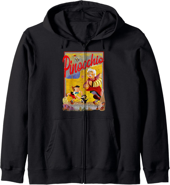 Disney Pinocchio Vintage Storybook Poster Kapuzenjacke
