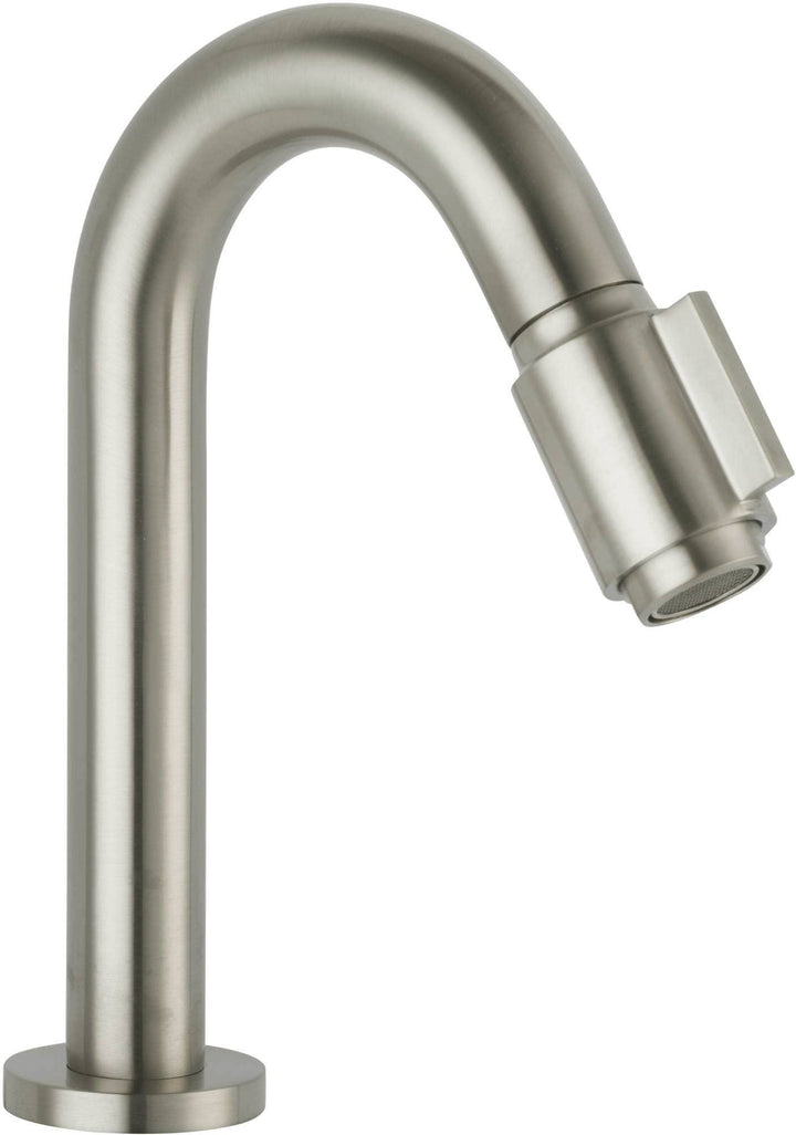 Essential 2.0 Kaltwasserhahn Gäste WC - 19 cm Hoher Waschtischarmatur - Messing - Mit Rosetten - Geb