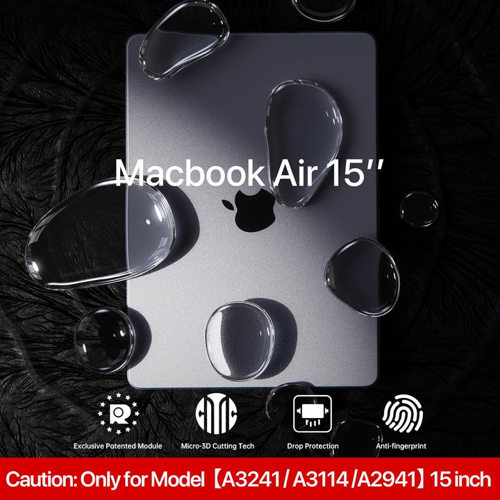 Soonjet für MacBook Air 15 Zoll Hülle M2 2023 Neu A2941 [Genau Wie Original-MacBook] [Nr.1 Ultradünn