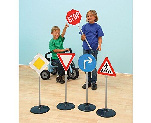 Betzold Grosse Verkehrsschilder, 10 Stück - ideal für Übungen im Strassenverkehr NoColor, NoColor