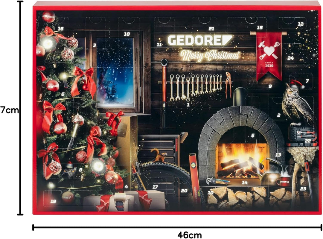 GEDORE red R49013033 Adventskalender 2024, 33 teilig, Adventskalender für Männer, Männer Geschenk, W