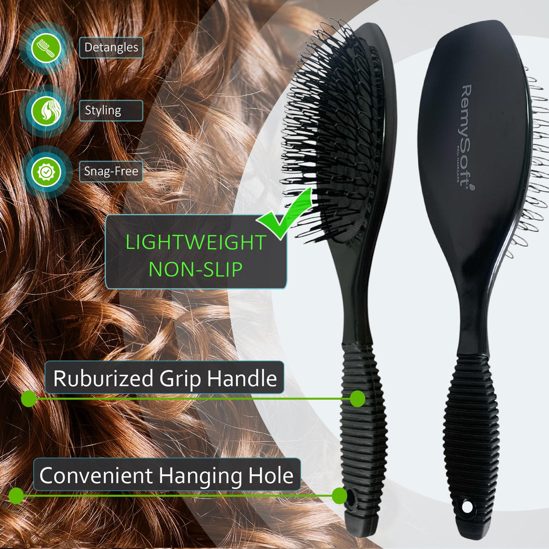 RemySoft One Twenty Three Loops - Loop Brush - Safe for Hair Extensions, Weaves and Wigs by RemySoft