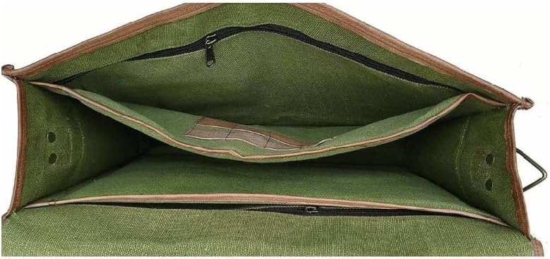 Vintage Couture 16-Zoll-Laptoptasche für Herren, echtes Leder, handgefertigt in Braun