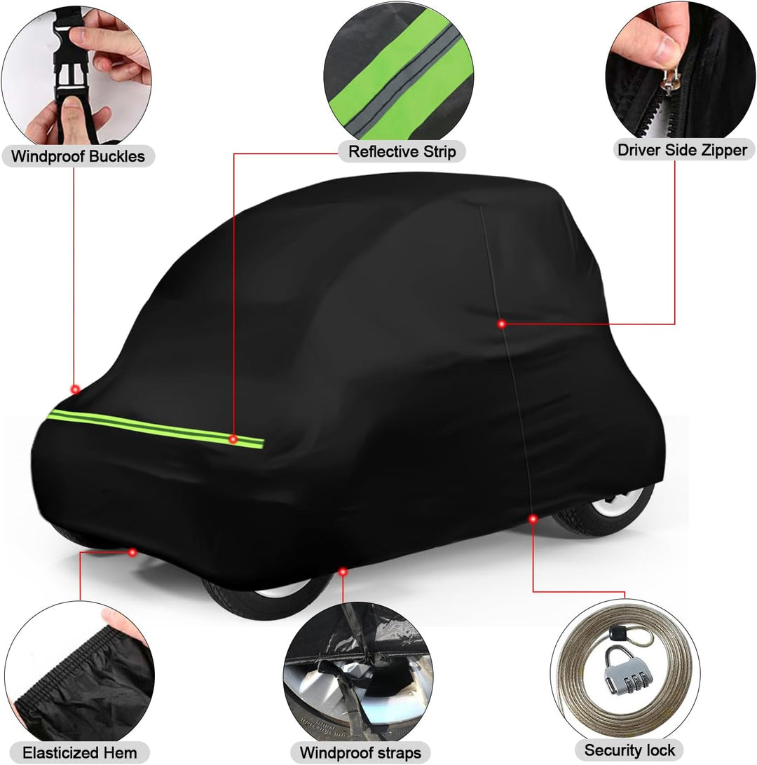 Vollgarage Autoabdeckung Ersatz für Renault Twizy 2012-2023, Auto Abdeckplane Autogarage Autoplane G