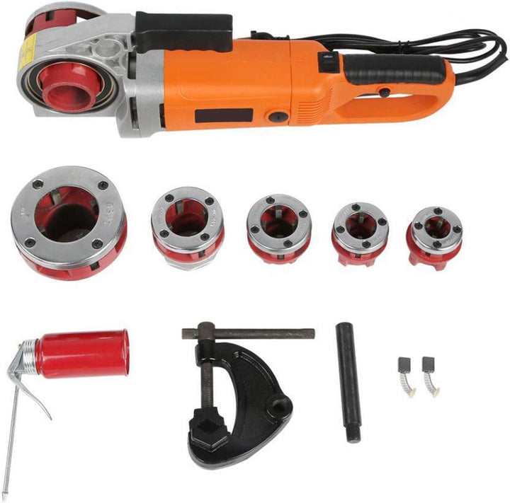 2300W Elektrisch Gewindeschneidmaschine mit Tragetasche 6 Matrizen 1/2, 3/4, 1, 1-1/4, 1-1/2, 2 Zoll