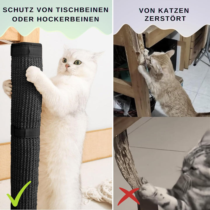 JanYoo 2 Stück Katze Kratzschutz Katzenkratzmatte Möbelschutz Pet Tischbein Katzenkratzer Kratzmatte