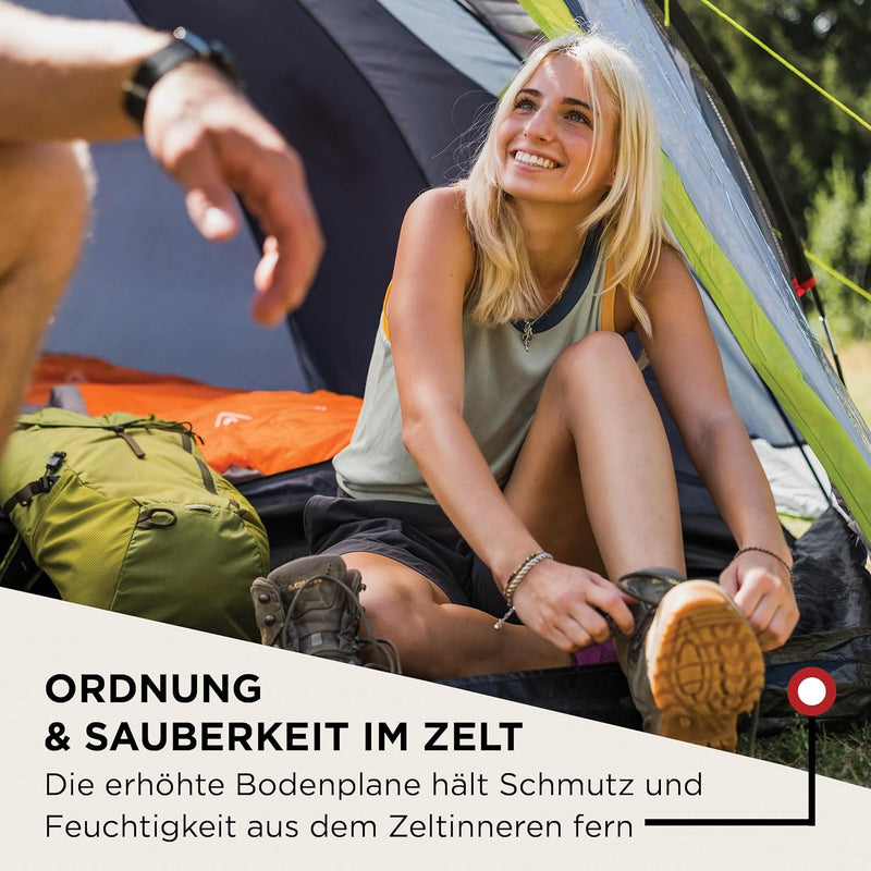 Coleman Darwin Zelt, kompaktes 2-4 Mann Kuppelzelt, leichtes 2-4 Personen Camping- und Wanderzelt, 1