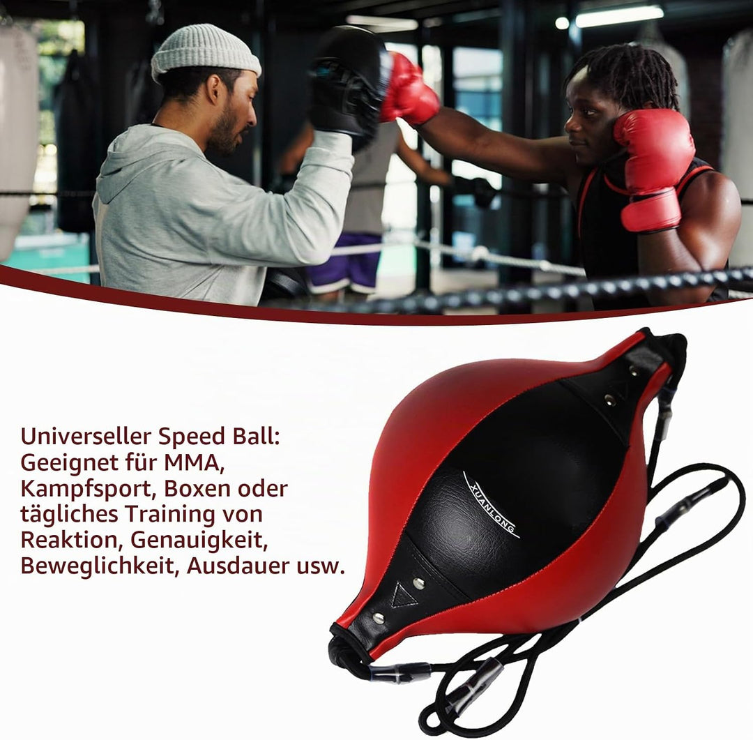 Doppelendball für das Boxtraining, Langlebige Materialien, Elastisches Seil, Universeller Speedball
