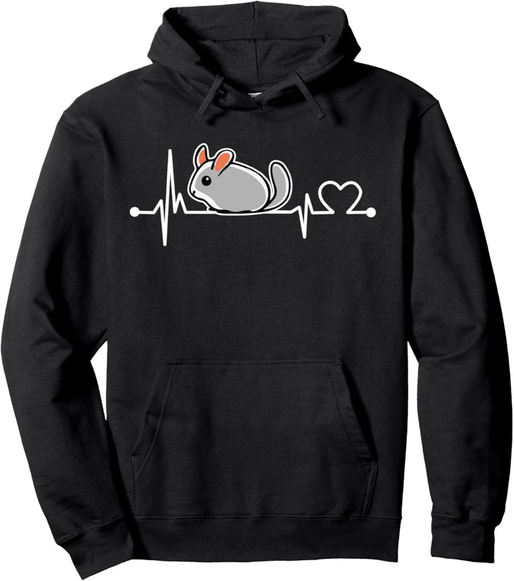 Chinchilla Herzschlag Hemd Tier Kind/Frauen/Männer Geschenk Pullover Hoodie
