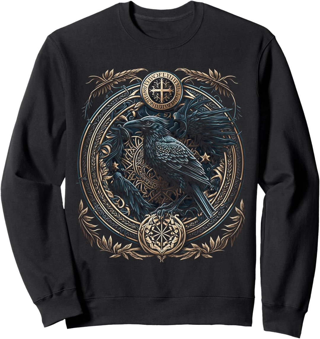 Odins Rabe Wikinger Walhalla Viking Mythologie Sweatshirt