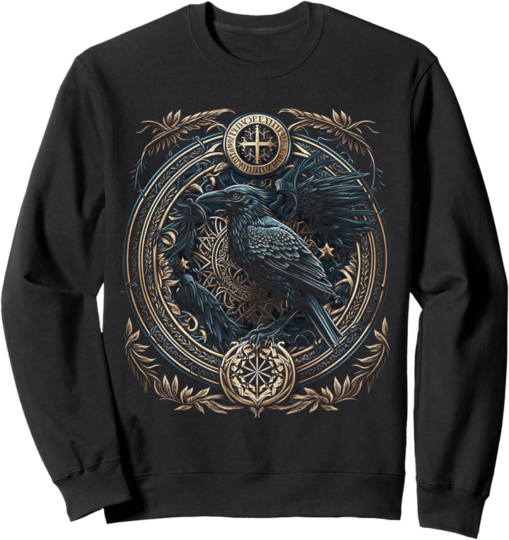 Odins Rabe Wikinger Walhalla Viking Mythologie Sweatshirt