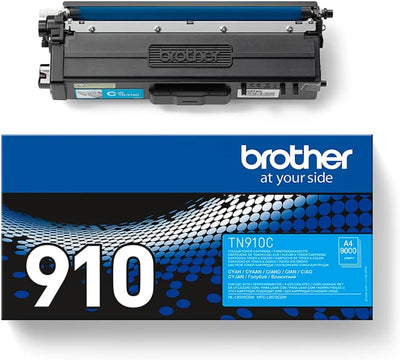 Brother Original Ultra-Jumbo-Tonerkassette TN-910C cyan (für Brother HL-L9310CDW, HL-L9310CDWT, HL-L