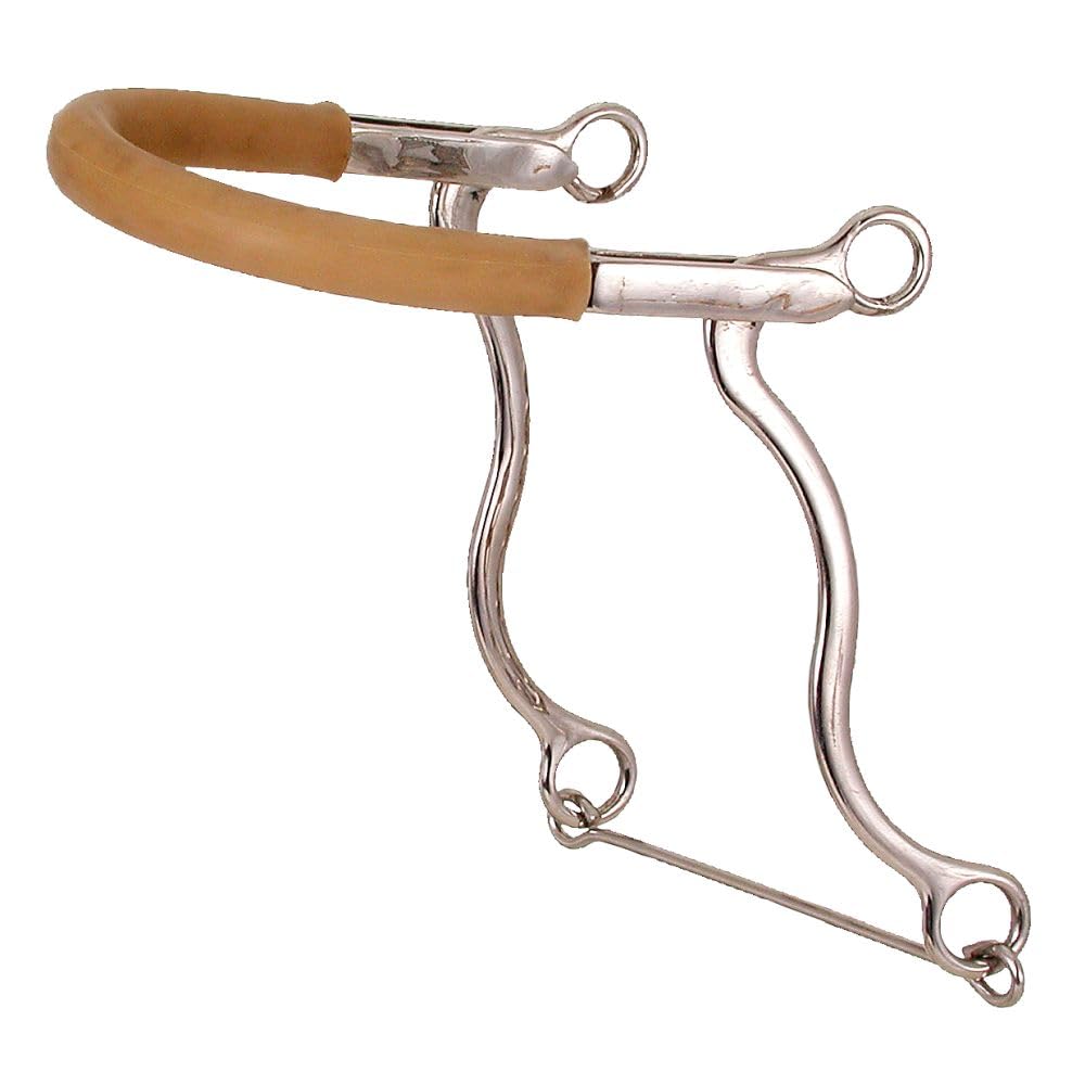 Tough 1 Kelly Silver Star Hackamore mit Gummischlauch Horse Size, Horse Size