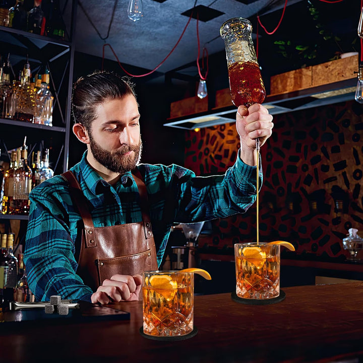 Whisky, Whisky Gläser Set, Whisky Steine Geschenkset, 8 Whiskey Steine &amp; 2 Twisted Whisky Gläser &amp; 2