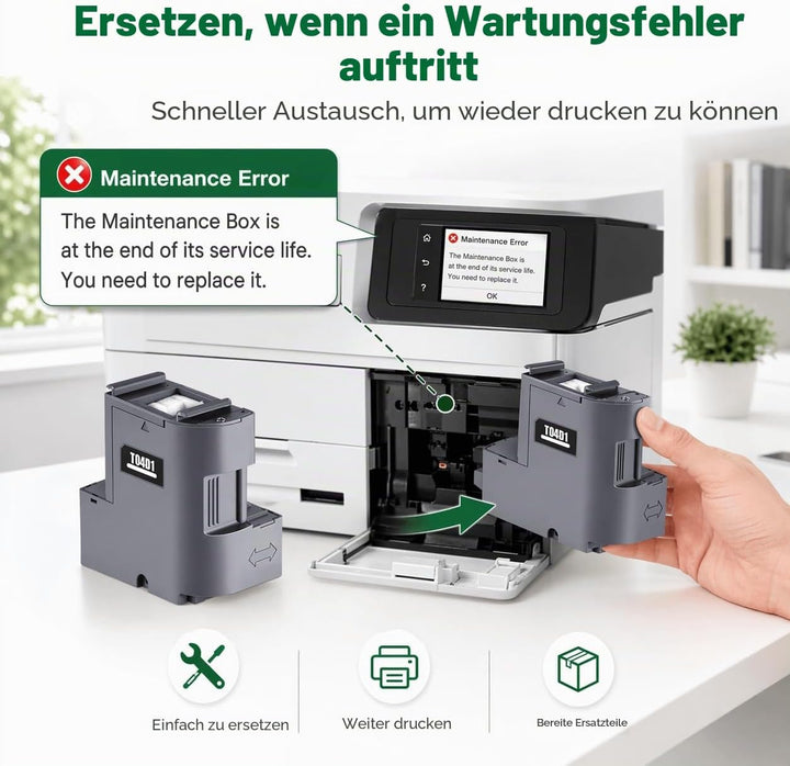 ATTA T04D1 Wartungsbox Kompatibel für Epson T04D100 C13T04D100 für ET-4750 ET-4850 ET-3750 ET-15000