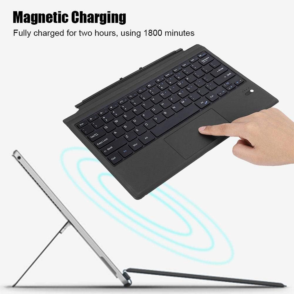Bluetooth-Tastatur für Microsoft, drahtlose Bluetooth-Tastatur mit magnetischer Absorption, mit Touc