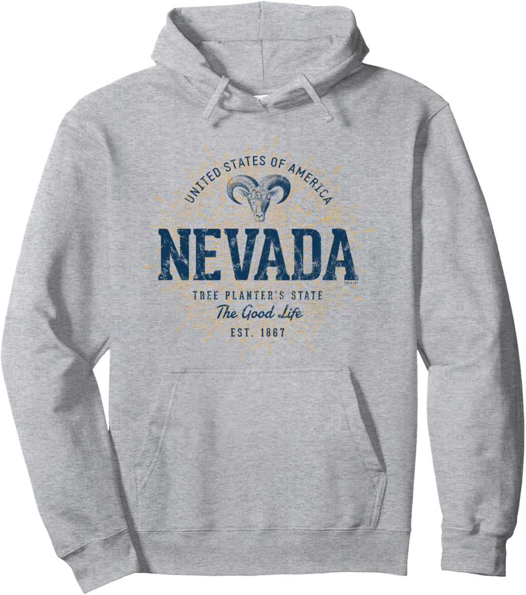 Vereinigte Staaten Retro Stil Vintage Nevada Pullover Hoodie