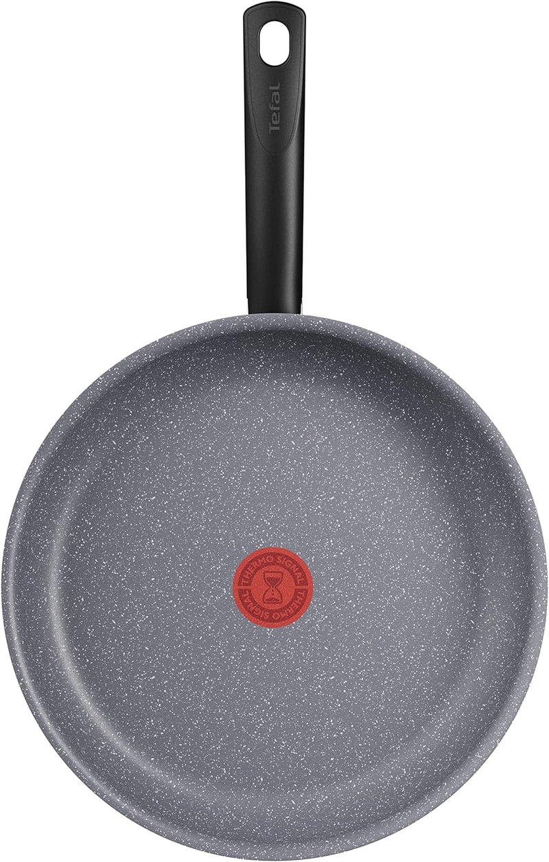 Tefal G28006 Natural On Bratpfanne 28 cm | Mineralia+ Antihaftversiegelung | Thermo-Signal für alle