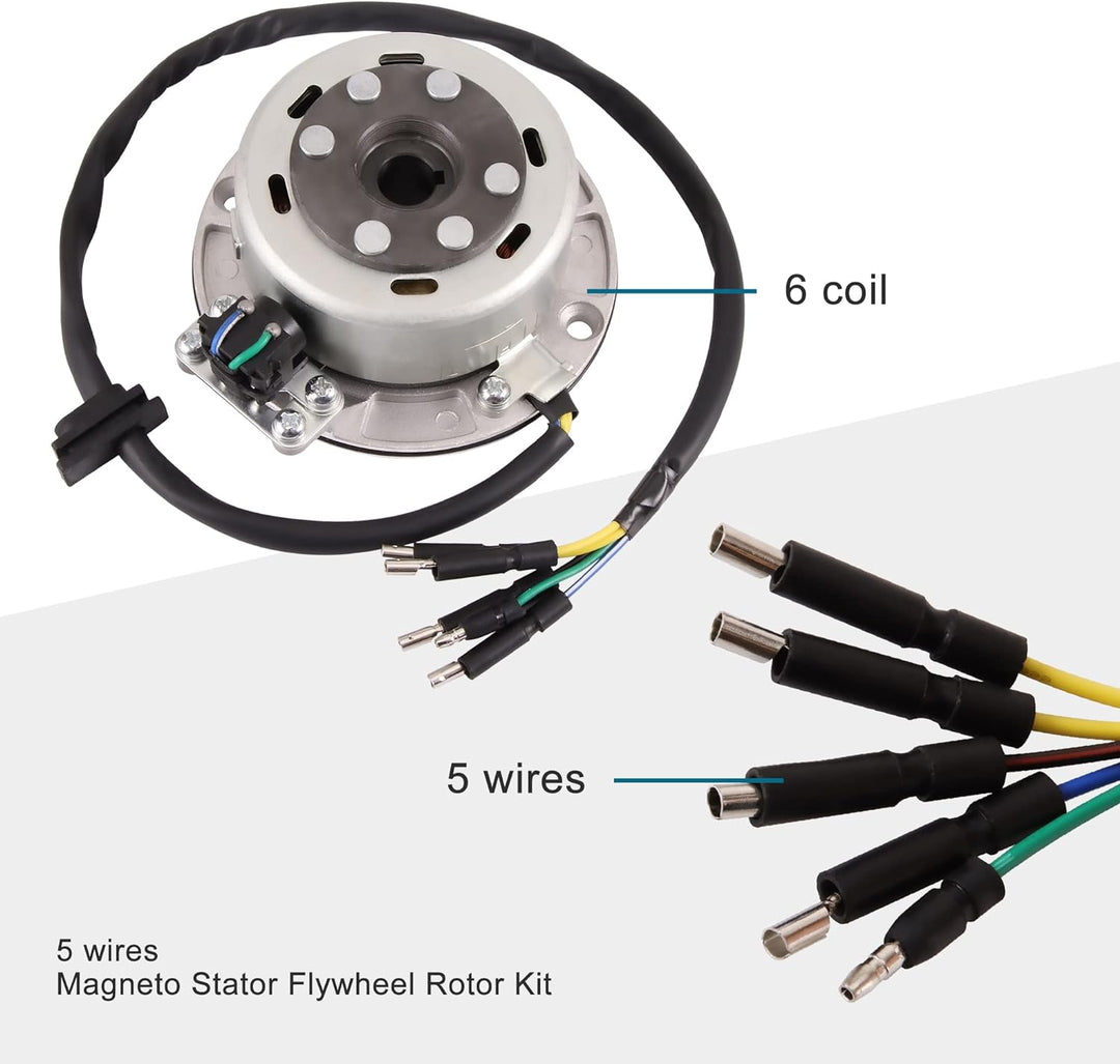 GOOFIT Magneto STATOR Schwungrad Rotor Kit Ersatz für YX 140 cc 150 cc 160 cc Pitbike Dirtbike