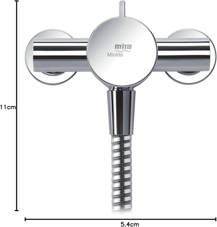 Mira Showers 1.1869.001 Minilite Exposed Duscharmatur, variabel, Chrome