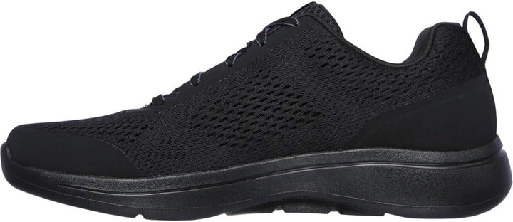 Skechers Herren Go Walk Arch Fit Idyllic Sneaker 39.5 EU Black Textile Synthetic Trim, 39.5 EU Black