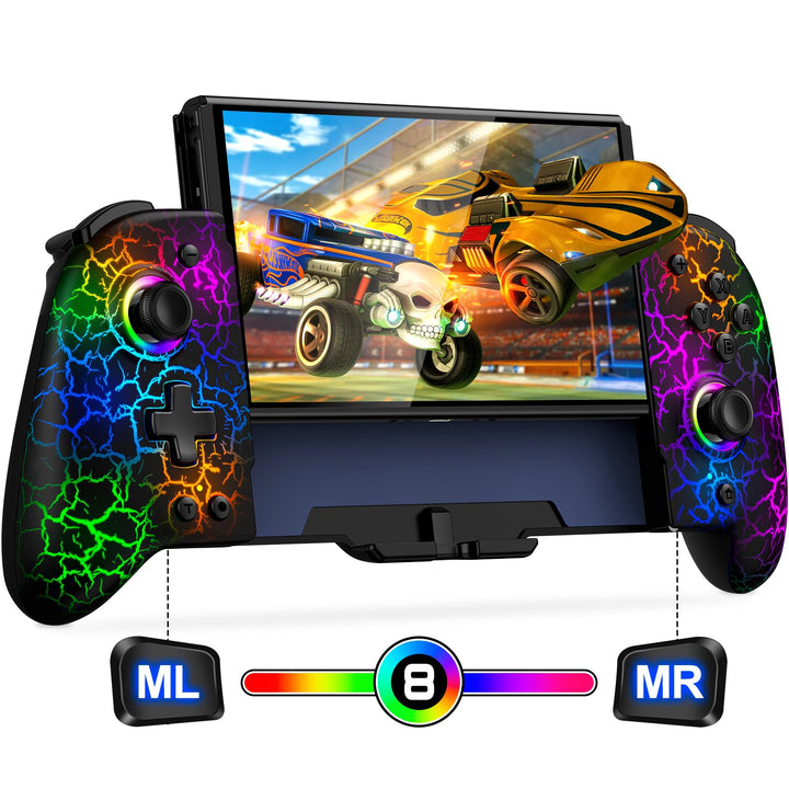 Schalter Controller für Schalter/OLED Controller, Full-Size Grip One-Piece Wireless Switch Joypad mi