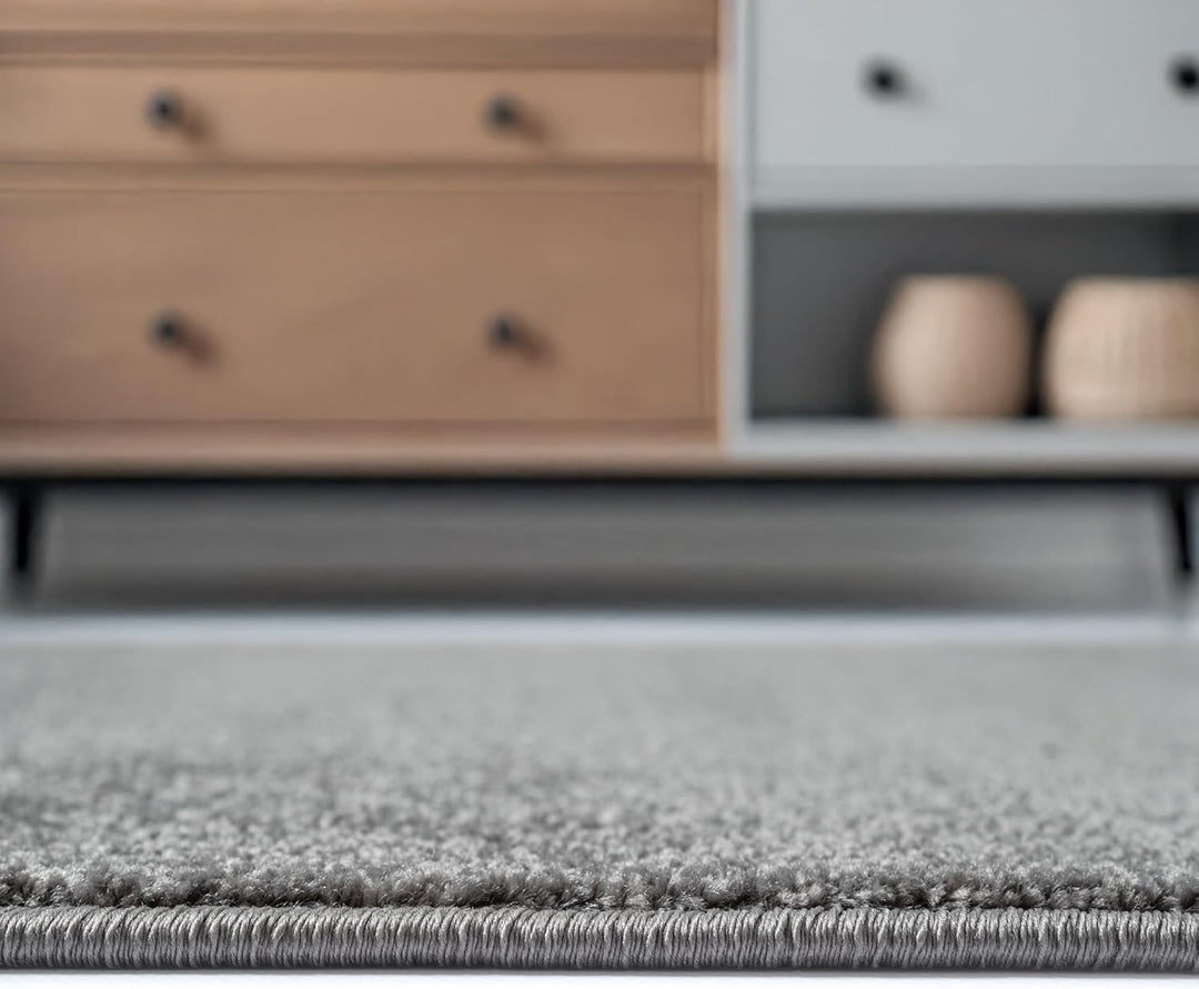 SANAT Kurzflor Teppich Wohnzimmer - Uni Modern Teppiche fürs Schlafzimmer, Arbeitszimmer, Büro, Flur