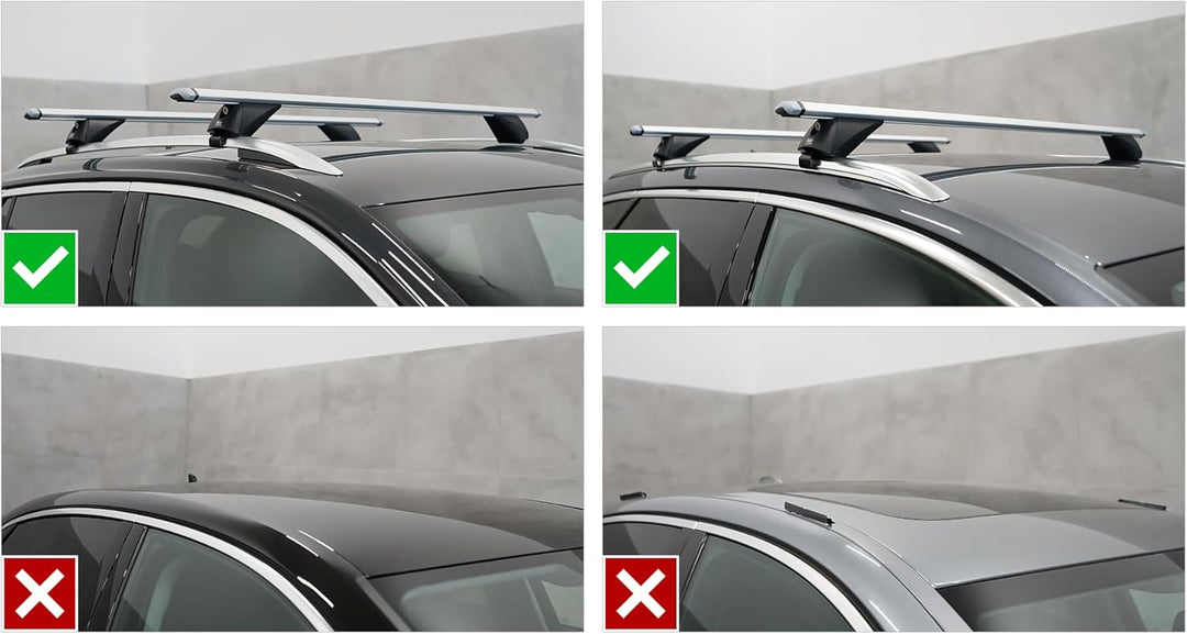 Kompletter Aluminium-Dachträger Relingträger Easy Line Advanced 135 cm für BMW X1 U11 SUV 2023- mit