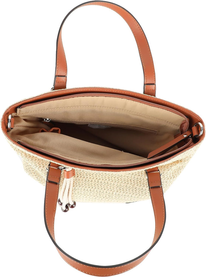 Gerry Weber - beach fun handbag mhz Nude 28,00x26,00x12,00 cm Farbe:nude / Material:polyester,straw,