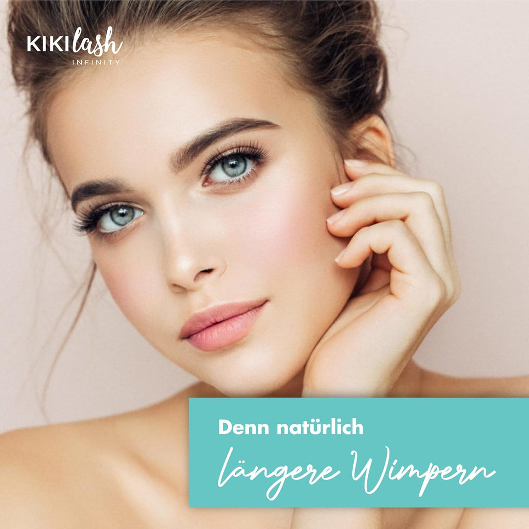 KIKILASH Wimpernserum Wachstum 3ml - Natürliche Wimpernserum Hormonfrei für Lange & Dichte Wimpern -
