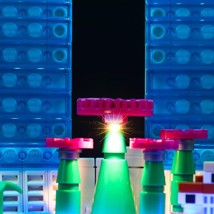 BrickBling LED-Beleuchtung für Lego 21057 Singapore Skyline Collectible Building Kit(Kein Lego-Model