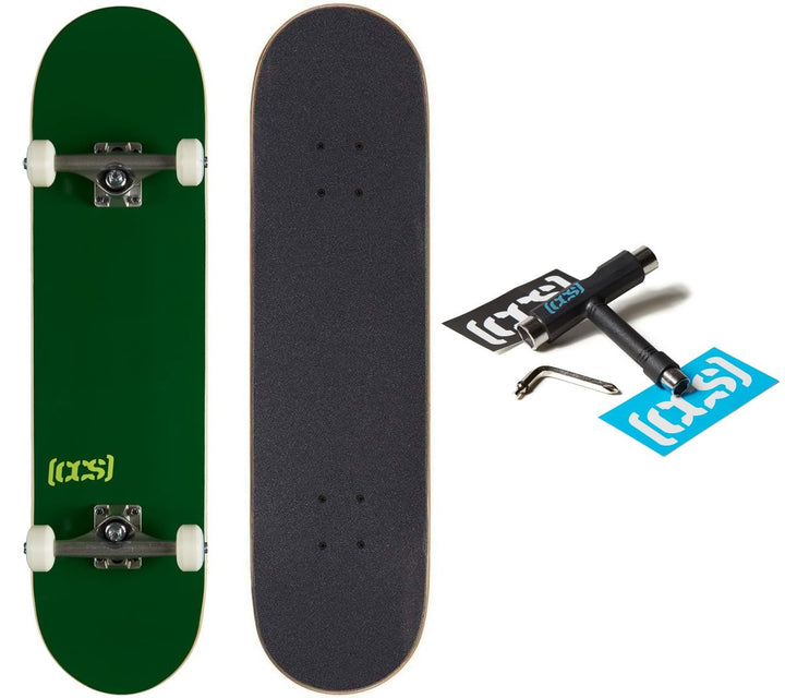 [CCS] Komplettes Skateboard – Ahornholz – Profi-Qualität – komplett montiert mit Skate-Werkzeug und