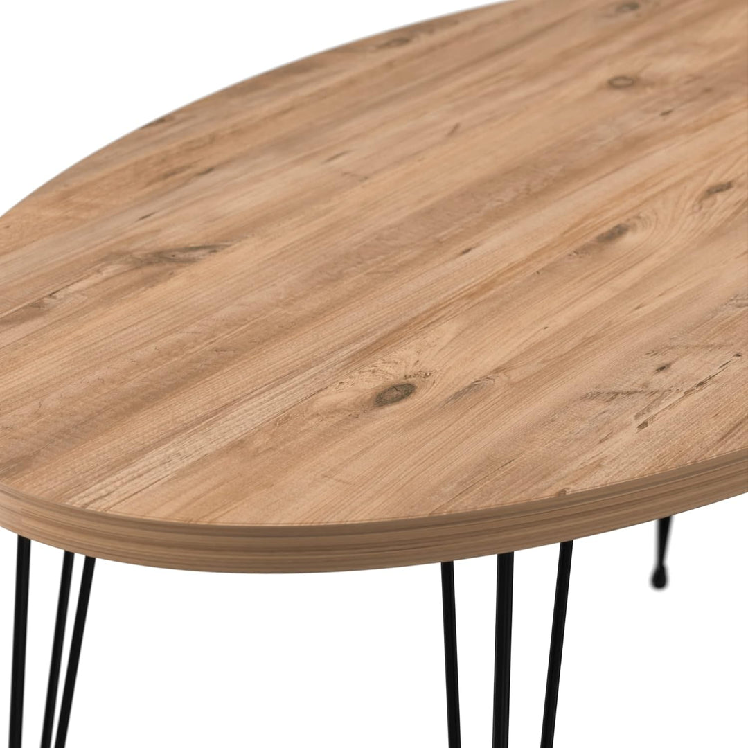 [en.casa] Couchtisch Skævinge Beistelltisch 43 x 90 x 50 cm Kaffeetisch aus Spanplatte und Metall So