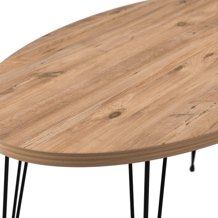 [en.casa] Couchtisch Skævinge Beistelltisch 43 x 90 x 50 cm Kaffeetisch aus Spanplatte und Metall So