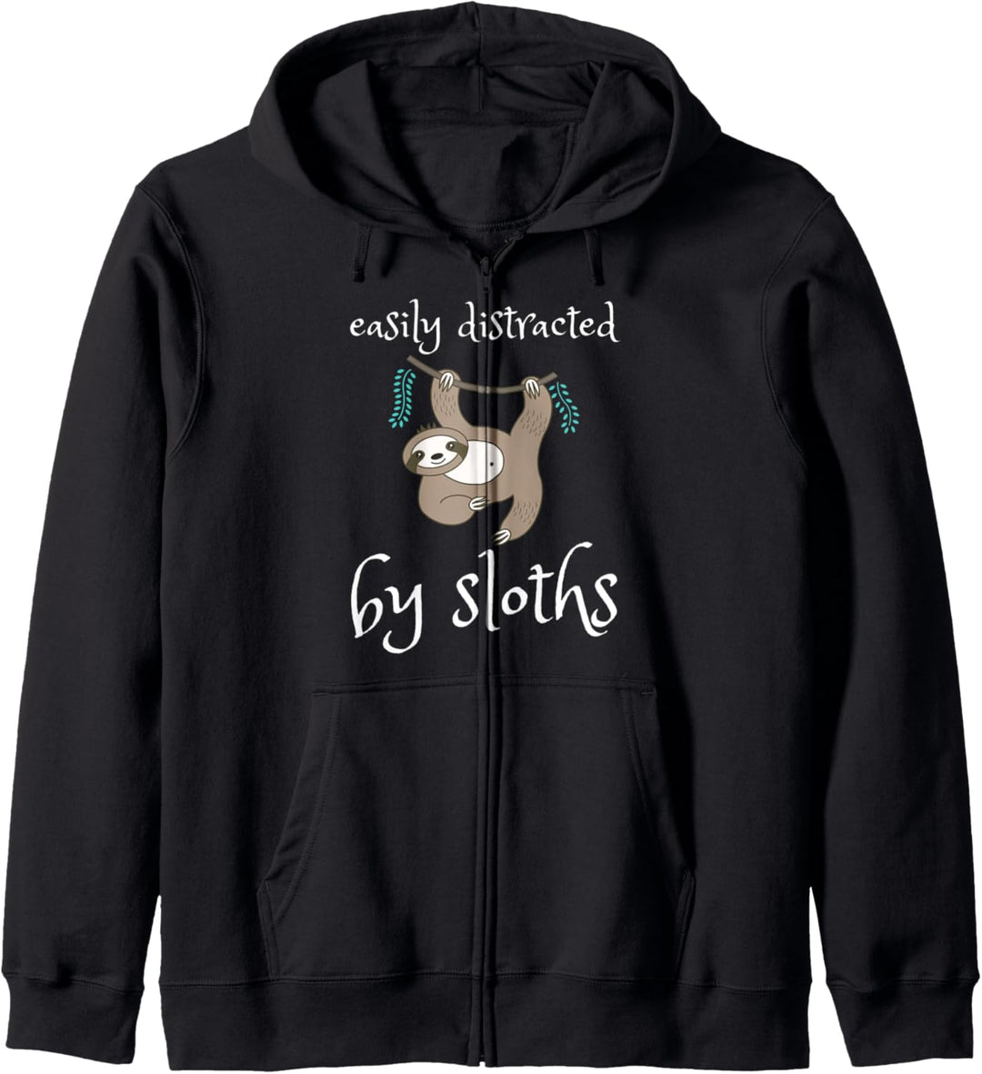 Lustiges Faultier, das leicht durch Faultiergeschenk Kapuzenjacke