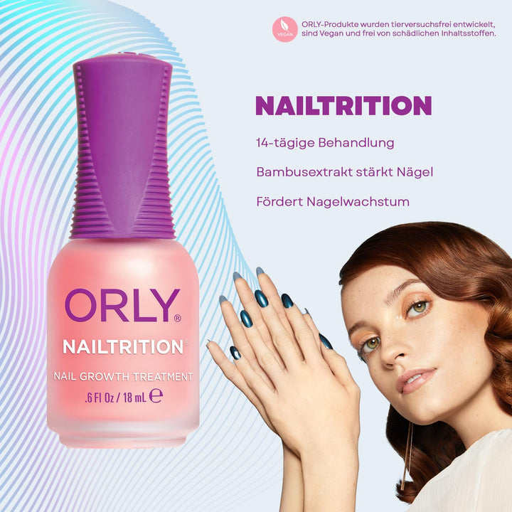 ORLY Nailtrition 18 ml | Nail Treatments | Intensivpflege | Starke & Schöne Nägel | Fördert Nagelwac