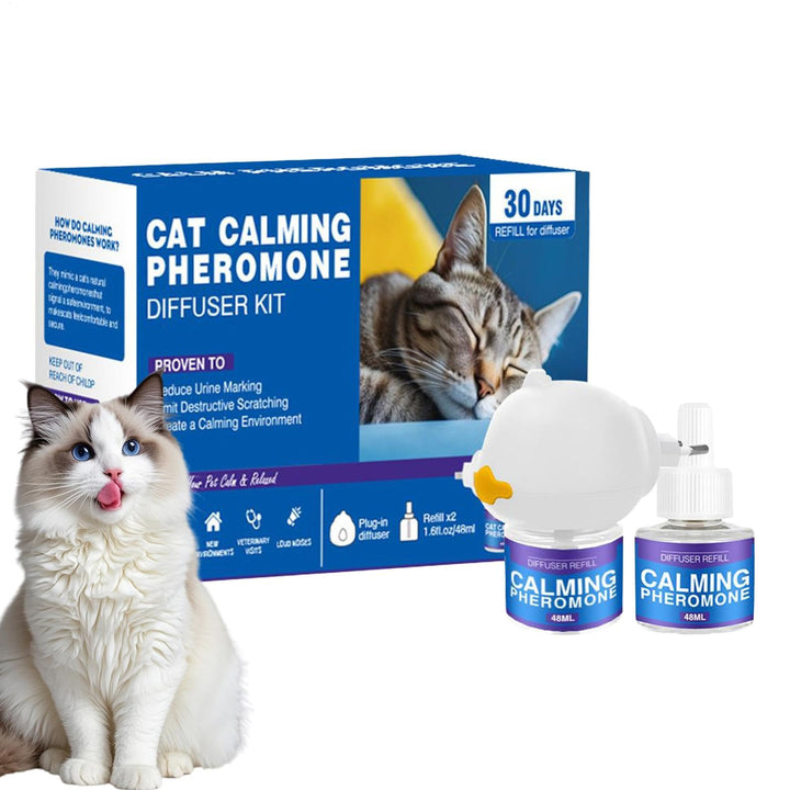 Katzenpheromon -Diffusor, Katze beruhigend Diffusor - Anti-Aggression-Diffusor - 60 lang anhaltende