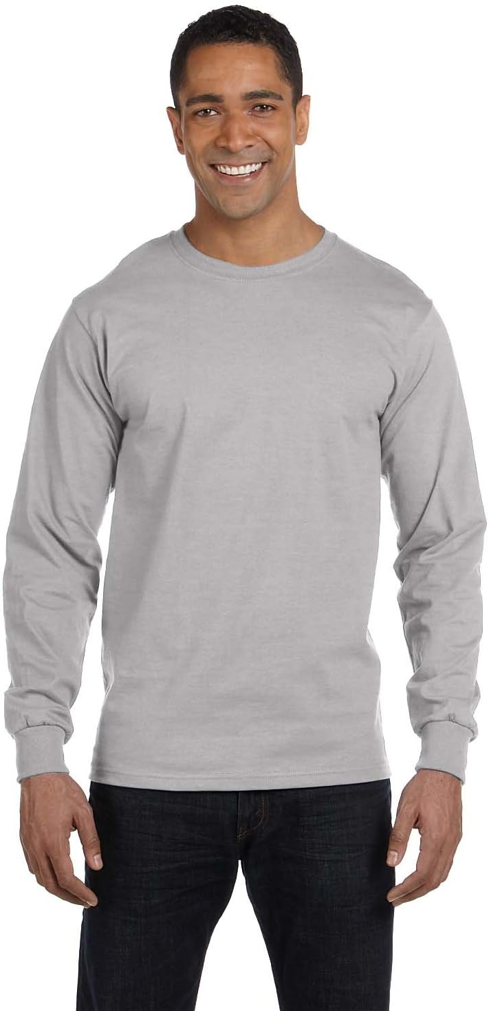 HN 5.2 OZ COMFORTSOFT L / S TEE (HELLER STAHL) (M)